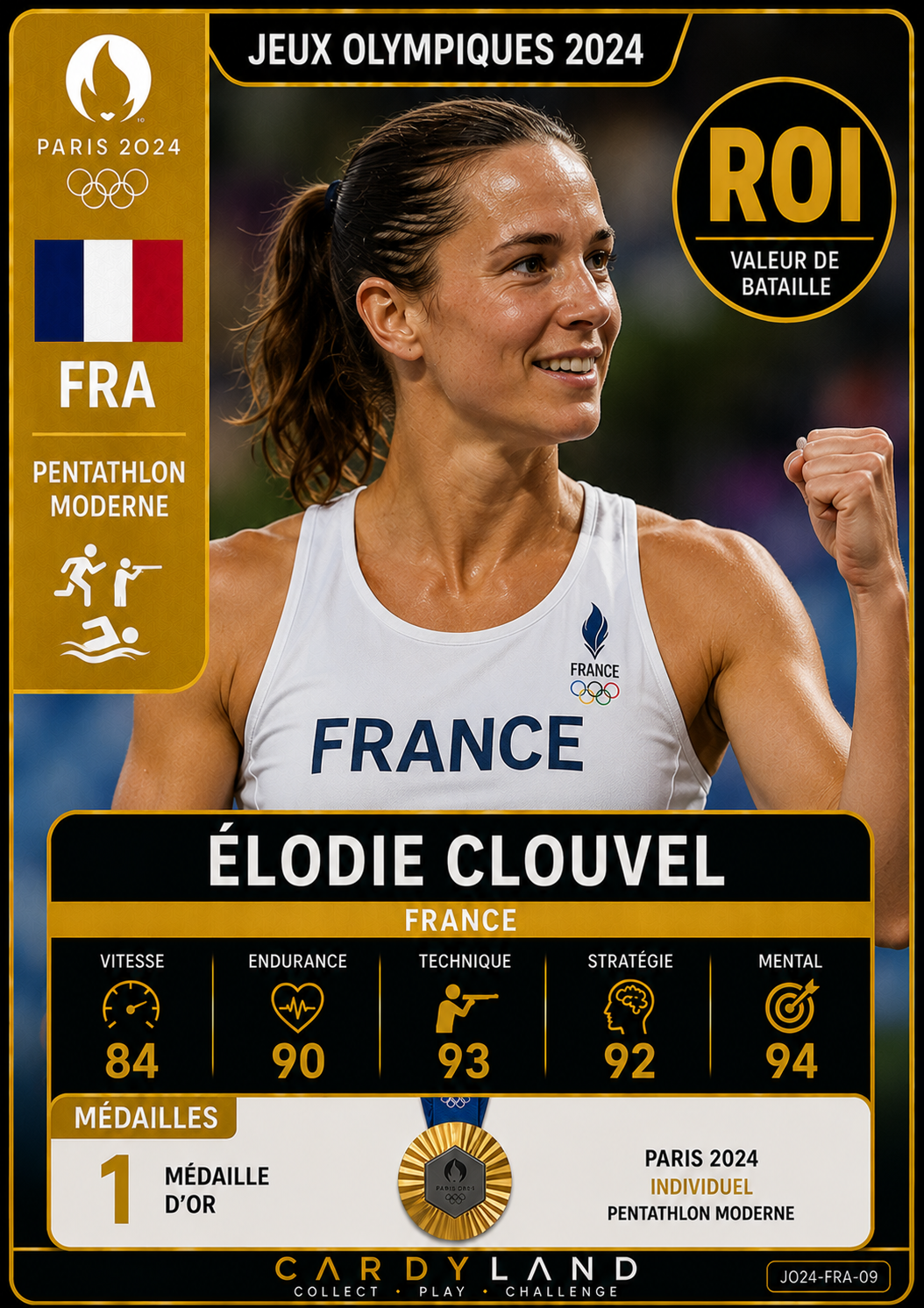 Carte Élodie Clouvel — JO Paris 2024
